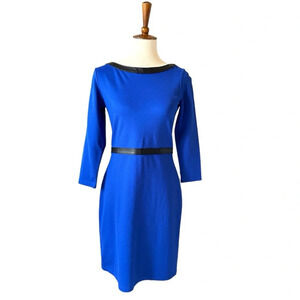Lauren Ralph Lauren Women's Blue Sheath Dress Size PS 3/4 Sleeve, Office Wear